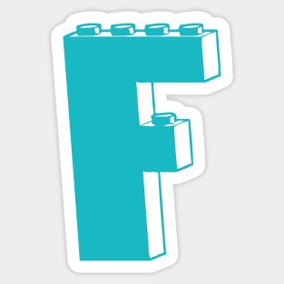 THE LETTER F, Customize My Minifig Sticker